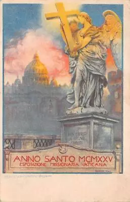 Rome Italy B20 Stamp Vatican Missionary Exposition Holy Year Postcard 1925 • $24.95