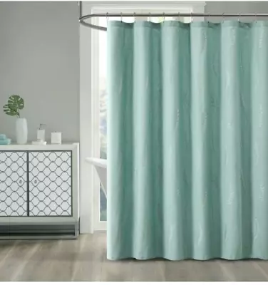 Better Homes & Gardens Aqua Botanical 72” X 72” Cotton Shower Curtain Aquifier • £18.31