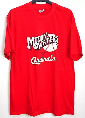 MUDDY WATERS Salutes The St. Louis Cardinals T Shirt Size XL 46-48 NEW • $22.49