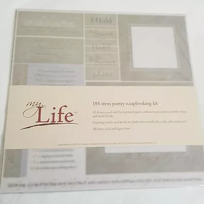 NEW MME My Life Poetry Scrapbooking Kit 12x12 Background Papers Vellum Poems • $24.99