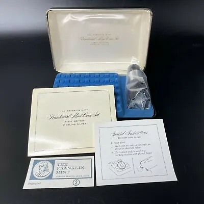 Vintage Franklin Mint Presidential Mini Coins Set First Edition Sterling Silver  • $74.95