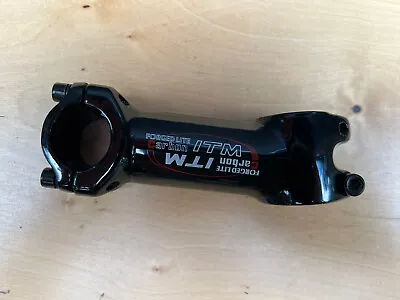 $40 • Buy ITM Forged Lite Carbon Stem 100mm.  1-1/8” 25.4mm Clamp
