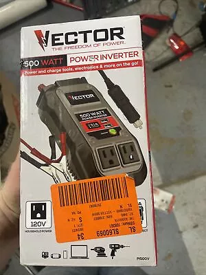 VECTOR 500 Watt Power Inverter Dual Power Inverter Two USB Charging Ports • $27.20