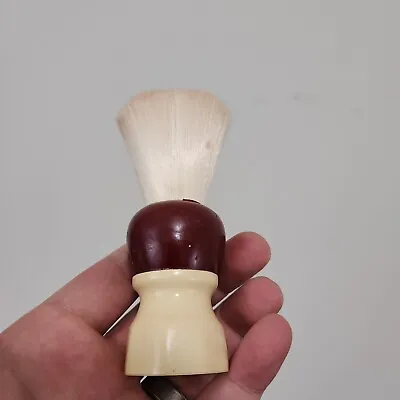 Vintage Erskine 200 Shaving Brush Sterilized Barber Shop Cream And Red Handle • $18.99