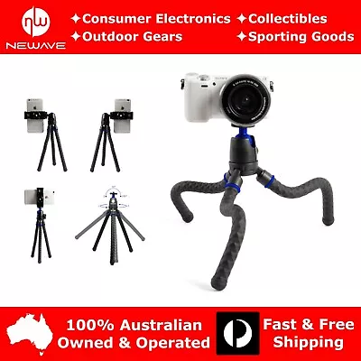 $21.75 • Buy NEWAVE Handheld Flexible Tabletop Camera Phone Tripod Stand W Bluetooth Shutter