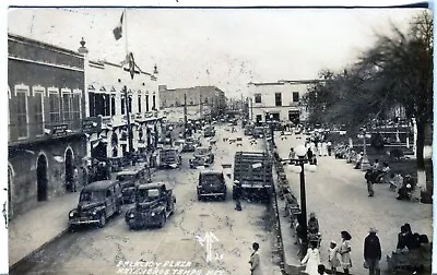 Mexico Matamoros - Palacio Y Plaza Old Real Photo Sepia Postcard  • $5.98