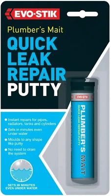 £7.62 • Buy EVO-STIK Plumber's Mait Quick Leak Repair Epoxy Putty, Instant Repairs For Pipes