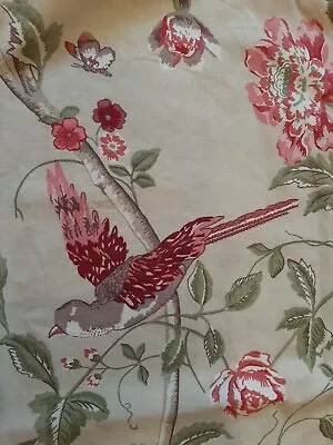 Laura Ashley Summer Palace Cranberry Fabric 2 Metres Square+ • £29.80