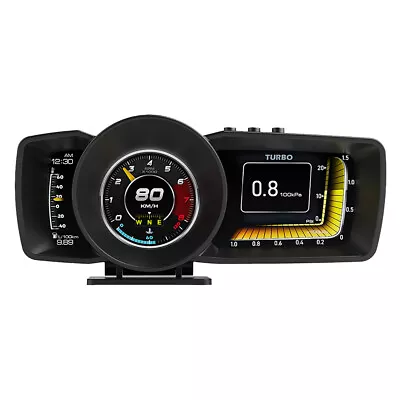 OBD2 GPS HUD Multi Gauge Boost Scan HeadUp Display Car Turbine Pressure Oil Temp • $66.49