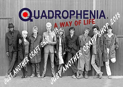 Quadrophenia Movie Poster Mod Scooter Lambretta Vespa 1979 A3 42cm X 29.7cm • $8.83