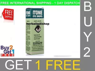 BUY 2 GET 1 FREE -ITONE I TONE Ayurvedic Eye Drops Conjunctivitis Allergy • $13