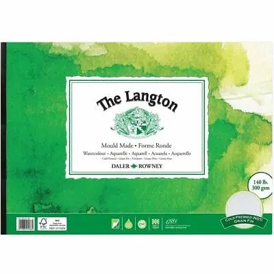 Daler Rowney Langton A3 Watercolour Pad NOT Surface 140lb 300gsm 12 Sheets • £16.77