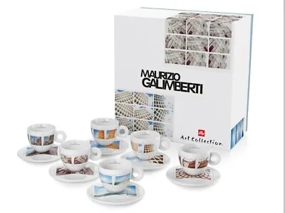 £225.14 • Buy Illy Art Collection 2017: Maurizio Galimberti, Cities Of Italy, 6 Cappuccino Set