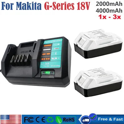 For Makita BL1815G Battery 18V BL1813G G Series HP457D 198186 Or DC18WA Charger • $38.90