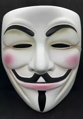 $44.99 • Buy V For Vendetta Movie Resin Mask Halloween Costumes Cosplay Guy Fawkes Anonymous