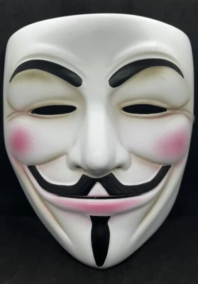 $44.99 • Buy V For Vendetta Movie Resin Mask Halloween Costumes Cosplay Guy Fawkes Anonymous