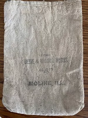 Vintage Cloth John Deere And Mansur Works Parts Bag 7  X 5  • $6