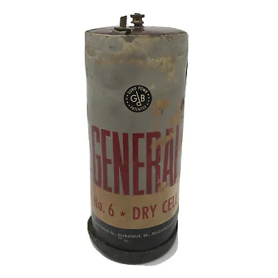 Vintage General Duo Power No. 6 Dry Cell Battery For Radio 1940's USA • $14.62