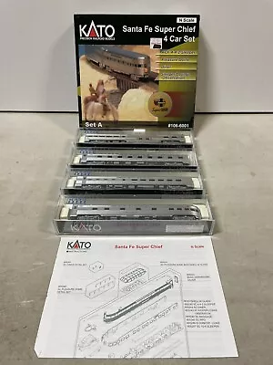 KATO 106-6001 Santa Fe Super Chief 4 CAR SET A • $189.99