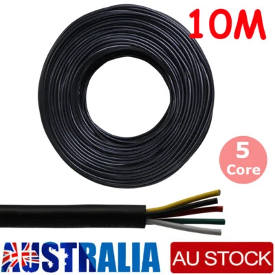 $23.19 • Buy 10M 5 Core Wire Cable Trailer Cable 6.5mm Automotive Boat Caravan Truck Coil PVC