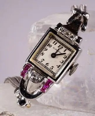Vintage Art Deco Blancpain Ladies Watch 14 K White Gold • $1995