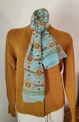 $10 • Buy Vintage Stylish Mustard Cardigan 100% Casmere With Scarf!! 