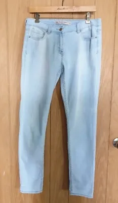 £5 • Buy Next Size 10 R Faded Blue Stretch Denim Relaxed Skinny Everyday Jeans W31 L31