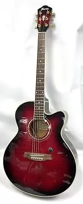 Ibanez AEL-20-TRS-14-01 6-String Red Burst Cutaway Acoustic-Electric Guitar • $199.99