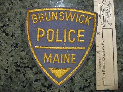 Old Brunswick Maine Police Patch Vintage ME • $8