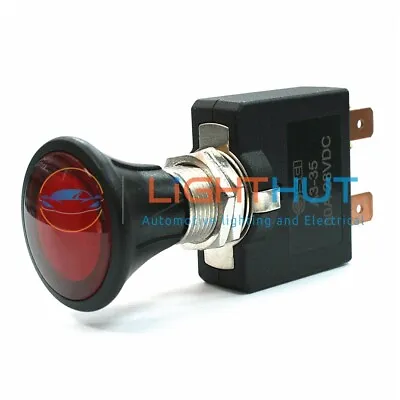 12V 50A Heavy Duty Red Illuminated Push Pull On Off Switch Classic Car Etc  • £15.95