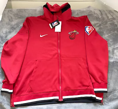 New NBA Miami Heat Nike 75th Showtime Hoodie Full-Zip Size 3XL/XXXL DB1042-608 • $125