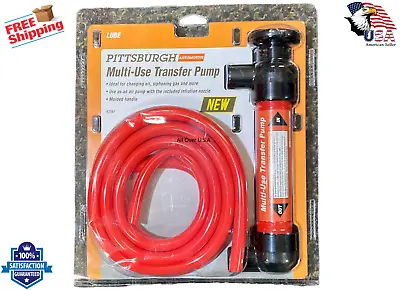 Pittsburgh Multi-Use Transfer Pump #63144 Manual Suction Oil Fuel Transmission • $19.95