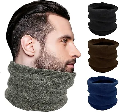 4 Pack Winter Thermal Neck Warmers Fleece Lined Interior Gaiter Warm Scarf • $13.99
