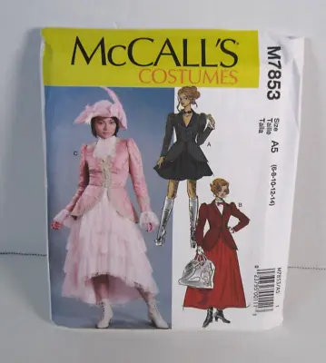 McCall's 7853 Steampunk / Victorian Costume Pattern Size Misses 6-14  Uncut • $11.95