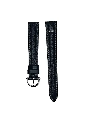 Maurice Lacroix Black Ostrich Leather Watch Belt 15mm Fairytale Les Classiques • £97.83