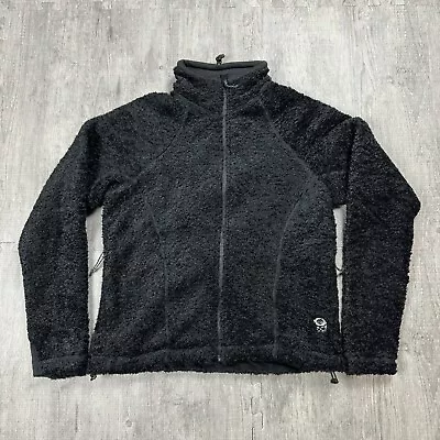 Mountain Hardwear Womens Usa Made Sherpa Fleece Fuzzy Full-zip Sweater Jacket L • $39.99
