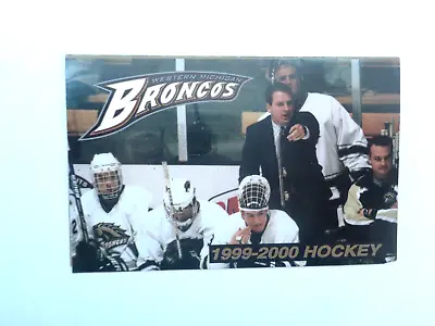 1999 Western Michigan Bronco Hockey Schedule • $1.75