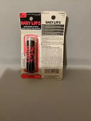 2x Maybelline Baby Lips ELECTRO Lip Balm #85 OH! ORANGE • $12.99