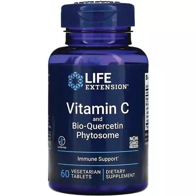 Life Extension Vitamin C And Bio-Quercetin Phytosome 60 Veg Tabs • $7.50