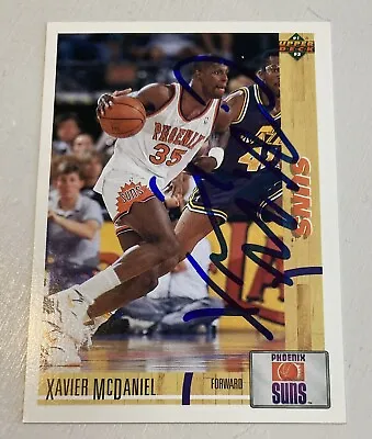 Xavier McDaniel Auto Signed In Person 1991-92 Upper Deck Card Suns • $5.99