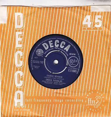 Craig Douglas..danke Schoen..excellent 1963 Decca Pop 7 ..f.11665 • £3.99