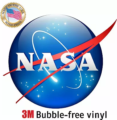 Nasa Meatball Emblem Decal 3m Sticker Made In Usa Window Car Laptop Wall Laptop • $1.88