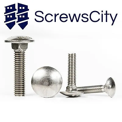 £1.67 • Buy M5 M6 M8 Stainless Steel A2 Carriage Bolts / Cup Square Coach Screws Din 603