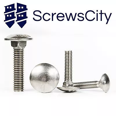 Stainless Steel A2 Carriage Bolts / Cup Square Coach Screws DIN603 M5 M6 M8 • £449