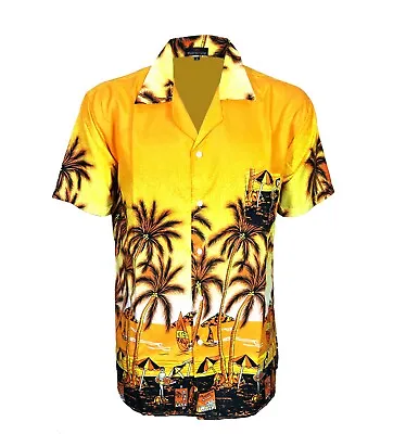 £7.99 • Buy Mens Hawaiian Shirt Stag Do Night Party Fancy Dress Holiday Palm Printed M-3XL