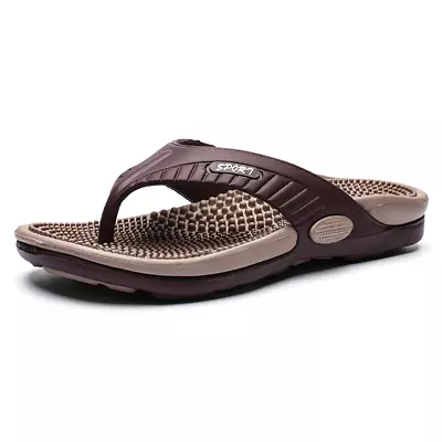 2023 New Summer Men Slippers Massage Sandals Men Casual Shoes Men Flip Flops • $23.28