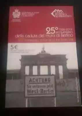 San Marino 5 Euro Silver Coin 2014 25th Ann. Fall Of Berlin Wall In Blister • $29.99
