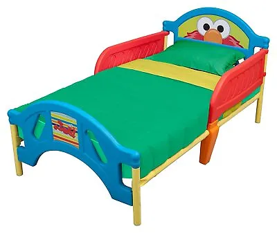 Elmo Toddler Bed Boys And Girls Kids Sleeper Furniture Childrens Bedroom Sesame • $113.97
