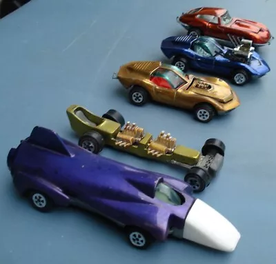 Vintage Lot Of (5) Topper JOHNNY LIGHTNING Diecast Cars VETTE Mako NEEDLE • $99.99