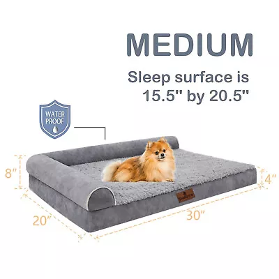 Orthopedic Dog Bed Super Soft Memory Foam Dog Couch Pet Mattress Removable Cover • $25.99